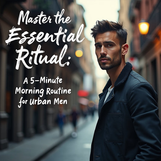 Mastering the Essential Ritual: A 5-Minute Morning Skincare Routine for Urban Men